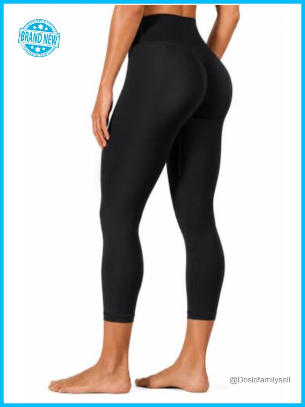 High Waist Butt Lifting Capri Leggings Tummy Control Yoga Pants